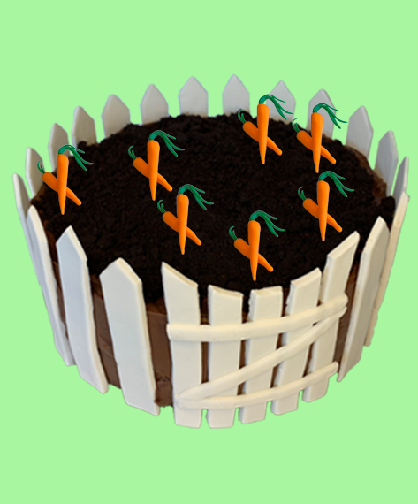 It's a bunny's dream cake: chock-full of tasty carrots!