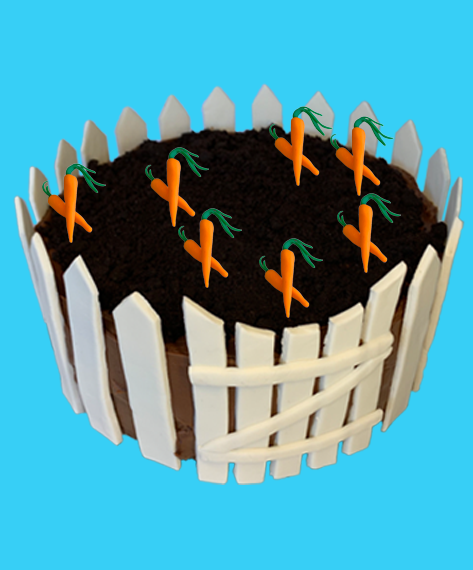 It's a bunny's dream cake: chock-full of tasty carrots!